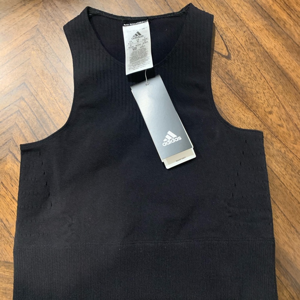 Adidas wrap tank black sz Medium